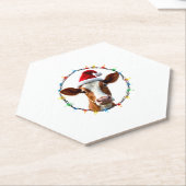 Farm Animal Xmas Pajamas Costume Farmer Christmas  ペーパーコースター (アングル)