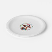 Farm Animal Xmas Pajamas Costume Farmer Christmas  ペーパープレート (アングル)