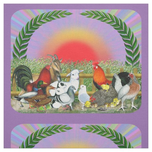 Farm Animals ファブリック (見本)