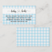 Farm Animals Baby Shower I Birthday Blue エンクロージャーカード (正面/裏面)