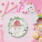 Farm Animals Baby Shower Paper Plates ペーパープレート (パーティー)