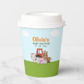 Farm Animals Baby Shower Party 紙コップ (正面)