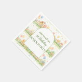 Farm Animals Barnyard 1st Birthday スタンダードカクテルナプキン (角)