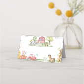 Farm Animals Barnyard Birthday Party Food Tent プレイスカード (裏面)