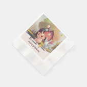 Farm Animals Birthday Party Paper 縁ありカクテルナプキン (角)