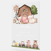 Farm Animals, Cute Animals, Baby Shower Welcome アクリルサイン (傾斜)