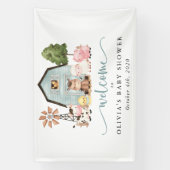 Farm Animals, Cute Animals, Baby Shower Welcome 横断幕 (縦)