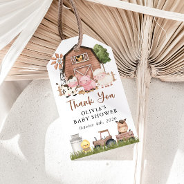 Farm Animals, Cute Animals, Barn, Baby Shower ギフトタグ