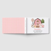 Farm Animals, Cute Animals, Barn, First Birthday ゲストブック (全面)