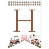 Farm Animals, Cute Animals, Barn, First Birthday バンティングフラッグ (第2の旗)