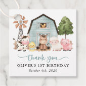 Farm Animals, Cute Animals, Barn, First Birthday フェイバータグ (正面)