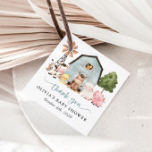 Farm Animals, Cute Animals, Blue Barn, Baby Shower フェイバータグ
