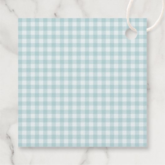 Farm Animals, Cute Animals, Blue Barn, Baby Shower フェイバータグ (裏面)