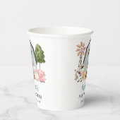 Farm Animals, Cute Animals, Blue Barn, Baby Shower 紙コップ (右)