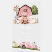 Farm Animals, Cute Animals, First Birthday Welcome アクリルサイン (傾斜)