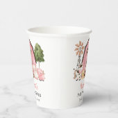 Farm Animals, Cute Animals, Pink Barn, Baby Shower 紙コップ (右)