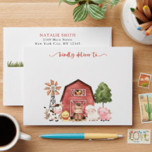 Farm Animals, Cute Animals, Red Barn, Baby Shower