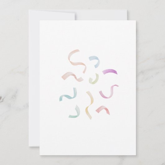 Farm Animals Girl Gingham Barnyard Birthday 招待状 (裏面)