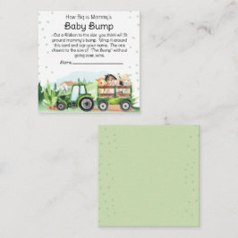 Farm Animals Green Pregnant Belly Guessing Game エンクロージャーカード