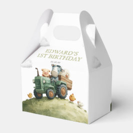 Farm Animals Green Tractor Birthday フェイバーボックス