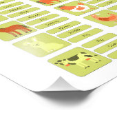 Farm Animals Identification Educational Worksheet フォトプリント (角)