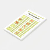 Farm Animals Identification Educational Worksheet ポストイット (アングル)