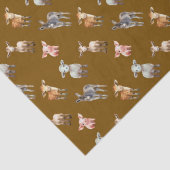 Farm Animals Pattern Brown Tissue Paper 薄葉紙 (詳細)