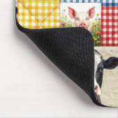 Farm Animals Quilt Pattern マウスパッド (コーナー)