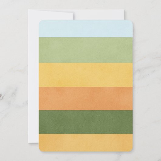 Farm Animals Ranch Kids Birthday 招待状 (裏面)