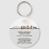 Farm Animals Sheep Chicken Cow brand gift キーホルダー (裏面)