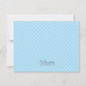 Farm Animals Thank You Card Boy (Blue) - Barnyard サンキューカード (裏面)