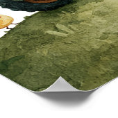 Farm Animals Tractor Birthday Welcome Sign ポスター (角)