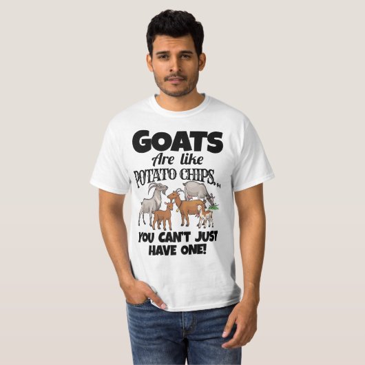 Farm Apparel Meme Pun Funny Goat Tシャツ (正面フル)