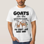 Farm Apparel Meme Pun Funny Goat Tシャツ (正面)