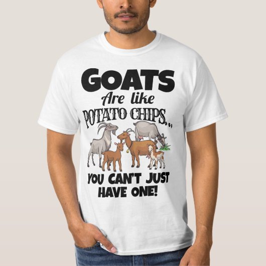 Farm Apparel Meme Pun Funny Goat Tシャツ (正面)