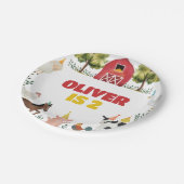 Farm Birthday ペーパープレート (アングル)