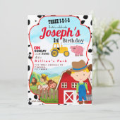 FARM BOY 3rd BIRTHDAY INVITATION THREE-I-I-I-O 招待状 (スタンド正面)