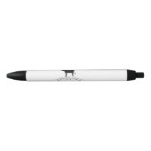 Farm decorative cow Silhouette 黒ボールペン (正面)