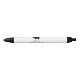 Farm decorative cow Silhouette 黒ボールペン