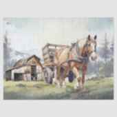 Farm Draft Horse 薄葉紙 (正面)