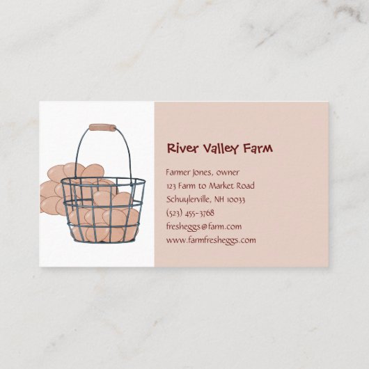 Farm Eggs 名刺 (裏面)
