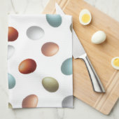 Farm eggs Kitchen towel キッチンタオル (四つ折り)