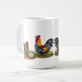 Farm Family Rooster & Hen Teapot コーヒーマグカップ (正面左)