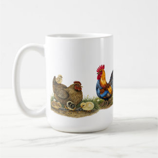 Farm Family Rooster & Hen Teapot コーヒーマグカップ