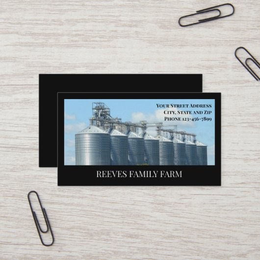 Farm Farmer Agricultural Business Cards 名刺 (正面/裏面インサイチュ)
