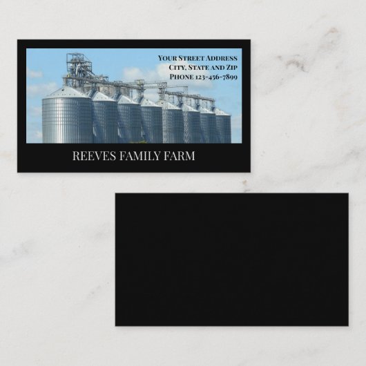 Farm Farmer Agricultural Business Cards 名刺 (正面/裏面)