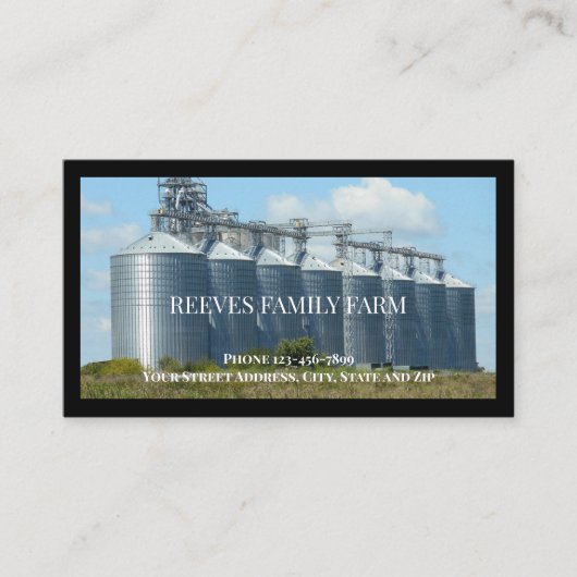 Farm Farmer Agricultural Business Cards 名刺 (正面)