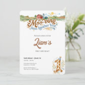 Farm First Birthday Invitation Moo-ving Into One 招待状 (スタンド正面)