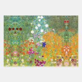 Farm & Flower Garden & Birch by Gustav Klimt ラッピングペーパーシート (正面3)