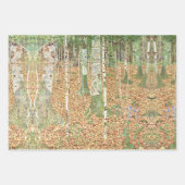 Farm & Flower Garden & Birch by Gustav Klimt ラッピングペーパーシート (正面2)